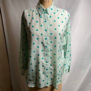 Vintage Rodier Paris Polka Dot Blouse